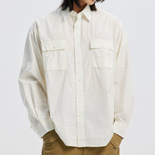 Load image into Gallery viewer, CIGARETTE POCKET TYPEWRITER SHIRT - BUTTER
