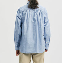 Load image into Gallery viewer, CIGARETTE POCKET TYPEWRITER SHIRT - SKY BLUE
