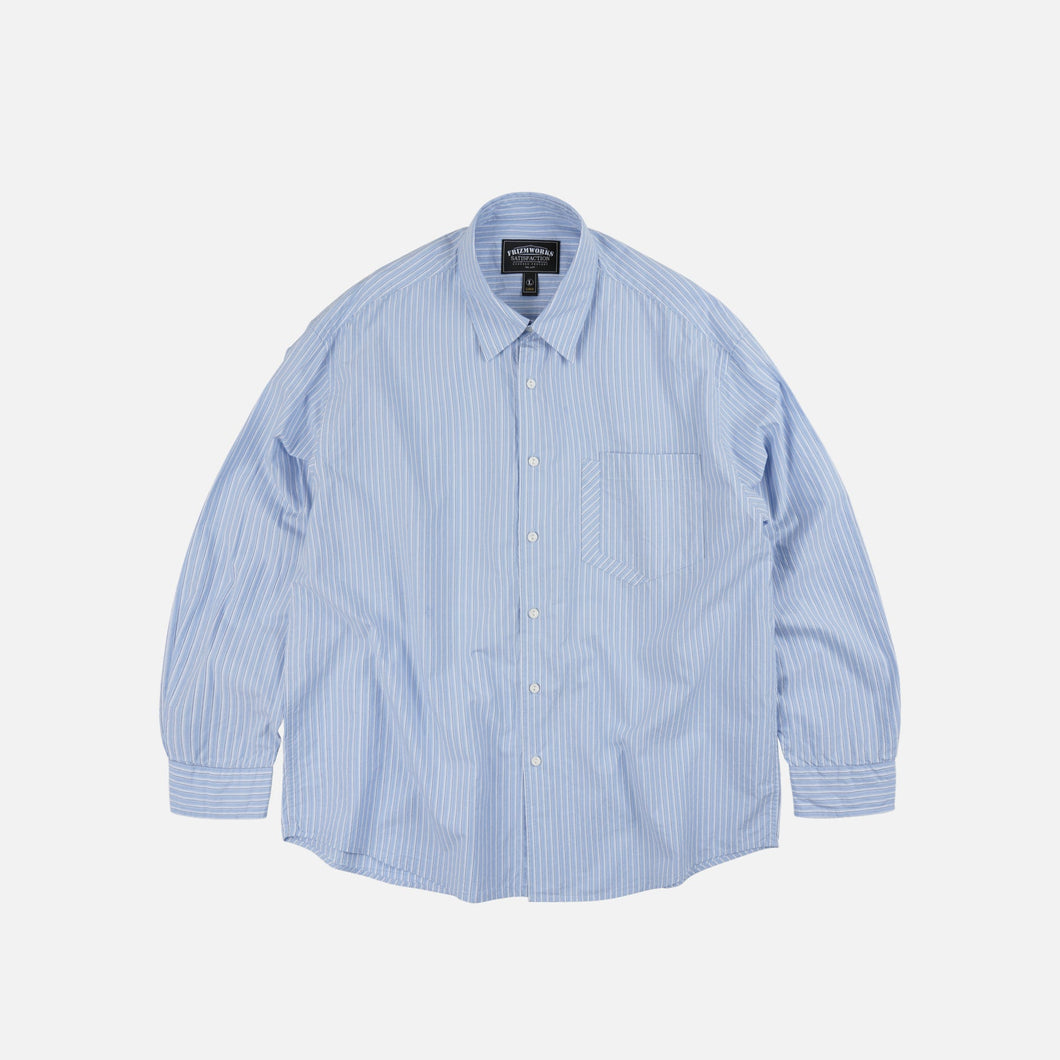 CLIPPING POCKET SHIRT - BLUE STRIPE