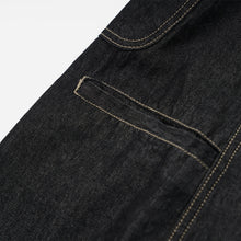 Load image into Gallery viewer, CURVED DENIM PANTS - BLACK
