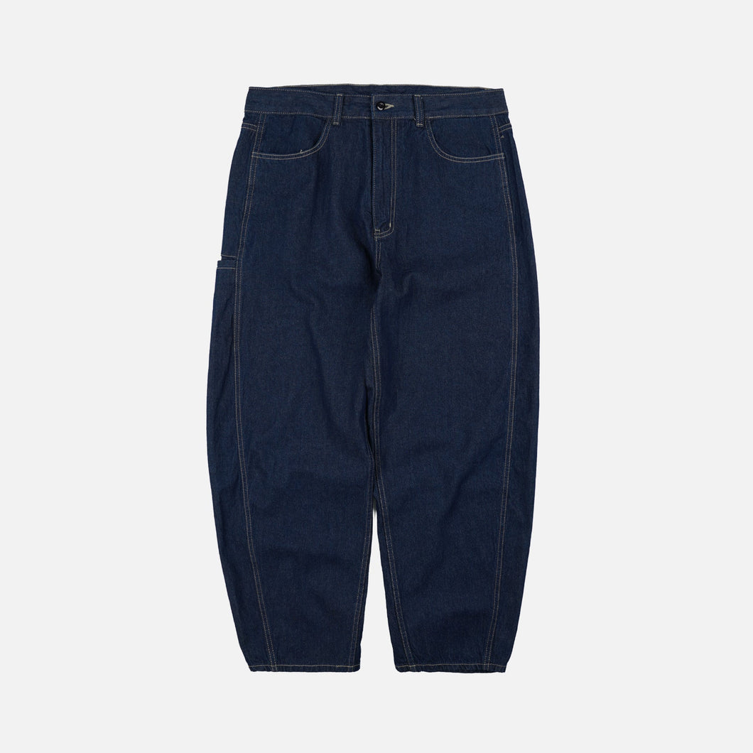 CURVED DENIM PANTS - INDIGO - THE GREAT DIVIDE – Frizmworks