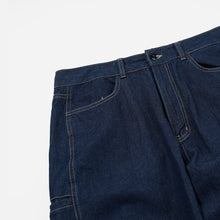 Load image into Gallery viewer, CURVED DENIM PANTS - INDIGO
