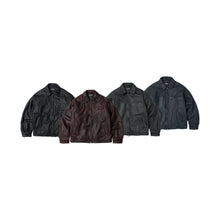 Load image into Gallery viewer, Destroyed Cowhide Leather Jacket - Black
