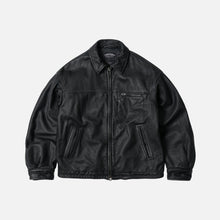 Load image into Gallery viewer, Destroyed Cowhide Leather Jacket - Black
