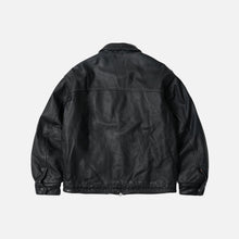 Load image into Gallery viewer, Destroyed Cowhide Leather Jacket - Black
