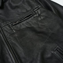 Load image into Gallery viewer, Destroyed Cowhide Leather Jacket - Black

