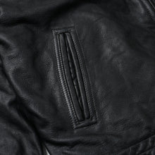 Load image into Gallery viewer, Destroyed Cowhide Leather Jacket - Black
