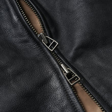 Load image into Gallery viewer, Destroyed Cowhide Leather Jacket - Black
