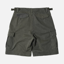 Load image into Gallery viewer, FADED COTTON CARGO SHORTS - OLIVE
