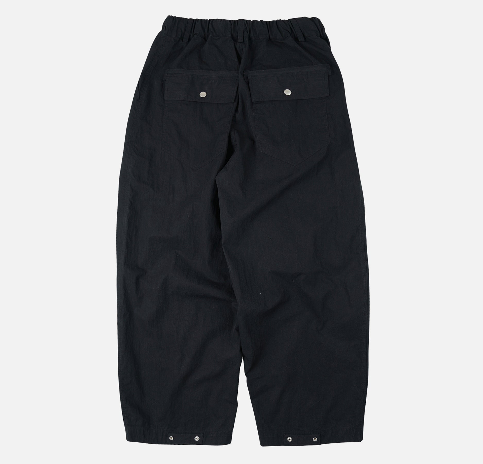 FOLD FATIGUE WIDE PANTS - BLACK - THE GREAT DIVIDE – Frizmworks