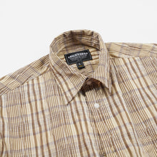 Load image into Gallery viewer, GATHERED SEERSUCKER CHECK SHIRT - BEIGE
