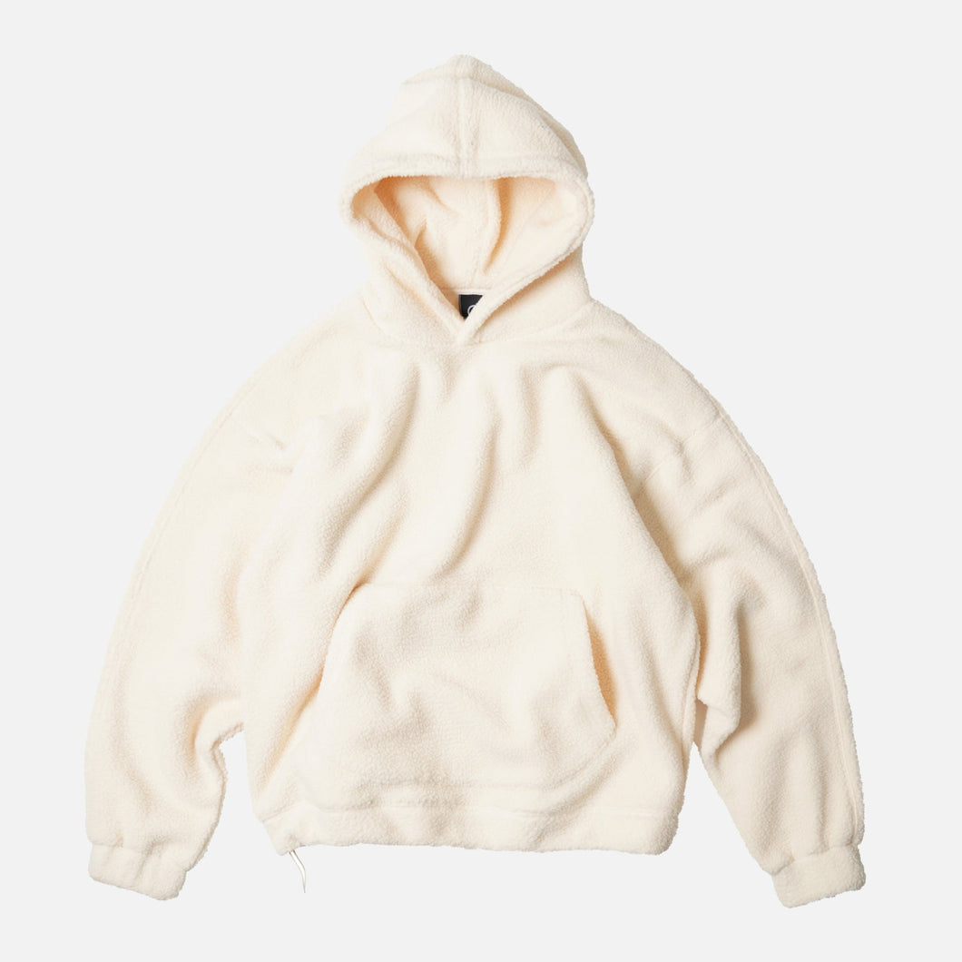 GRIZZLY FLEECE PULLOVER HOODIE - CREAM