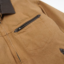 Load image into Gallery viewer, Heavy Canvas Destroyed Work Jacket - Tan
