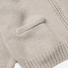 Load image into Gallery viewer, Heavy Cowichan Zip Cardigan - Oatmeal
