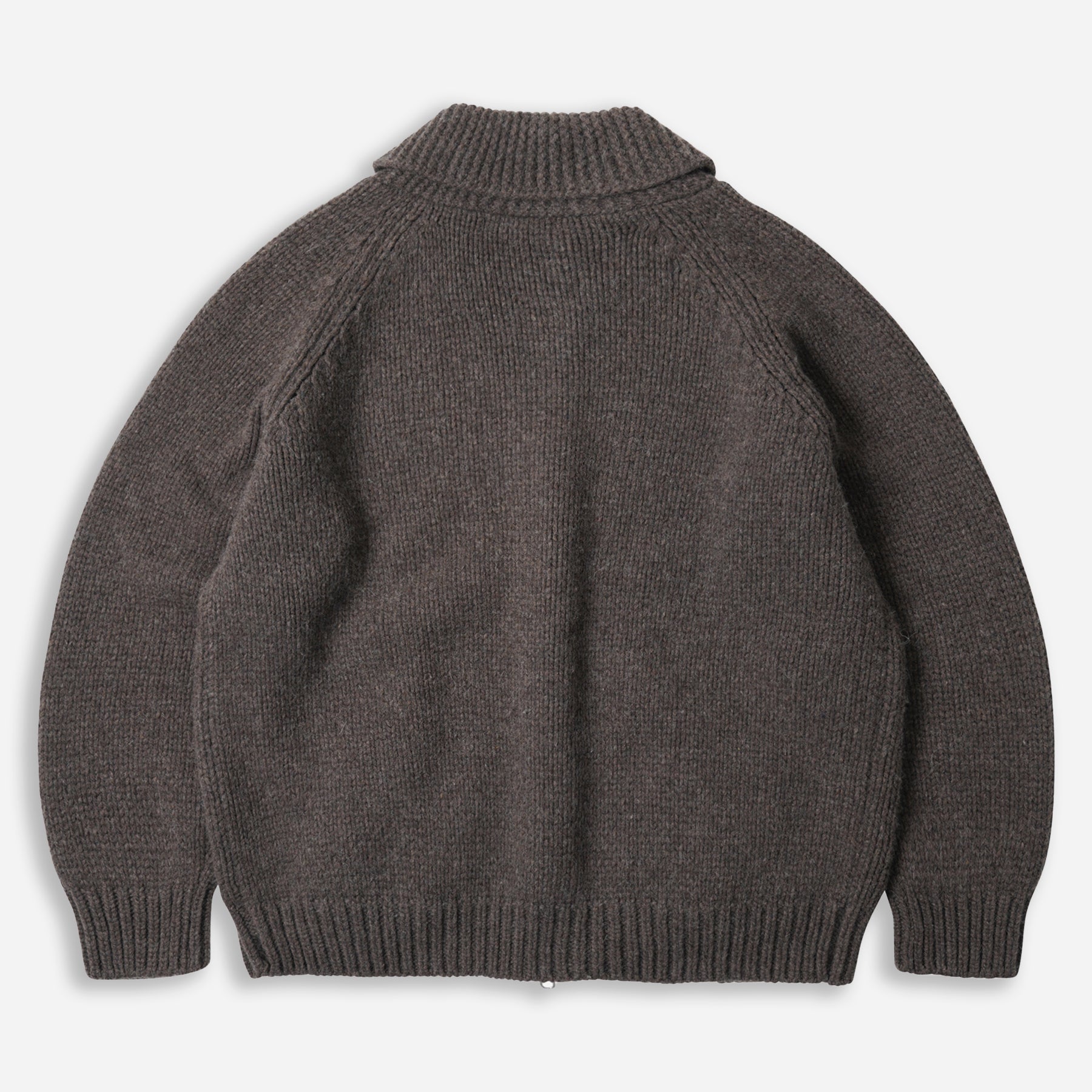 HEAVY COWICHAN ZIP UP CARDIGAN - SEPHIA - THE GREAT DIVIDE