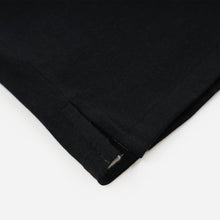 Load image into Gallery viewer, HENLEY HALF T-SHIRT - BLACK
