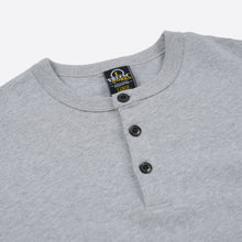 Load image into Gallery viewer, HENLEY HALF T-SHIRT - GREY
