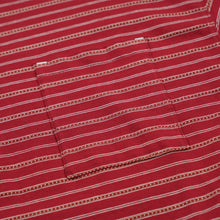 Load image into Gallery viewer, JACQUARD STRIPE HALF T-SHIRT - RED
