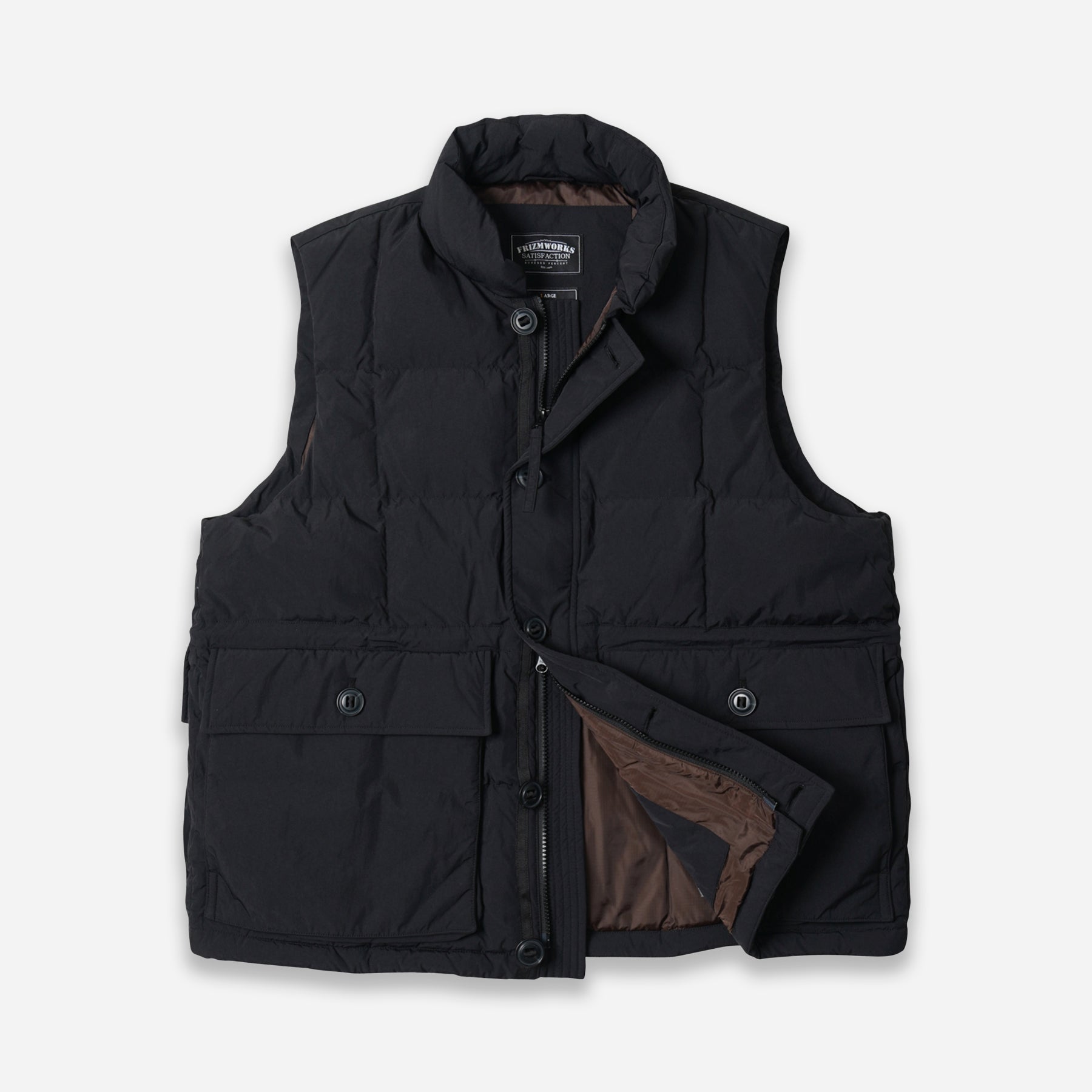 KARAKORAM DOWN VEST - BLACK - THE GREAT DIVIDE – Frizmworks