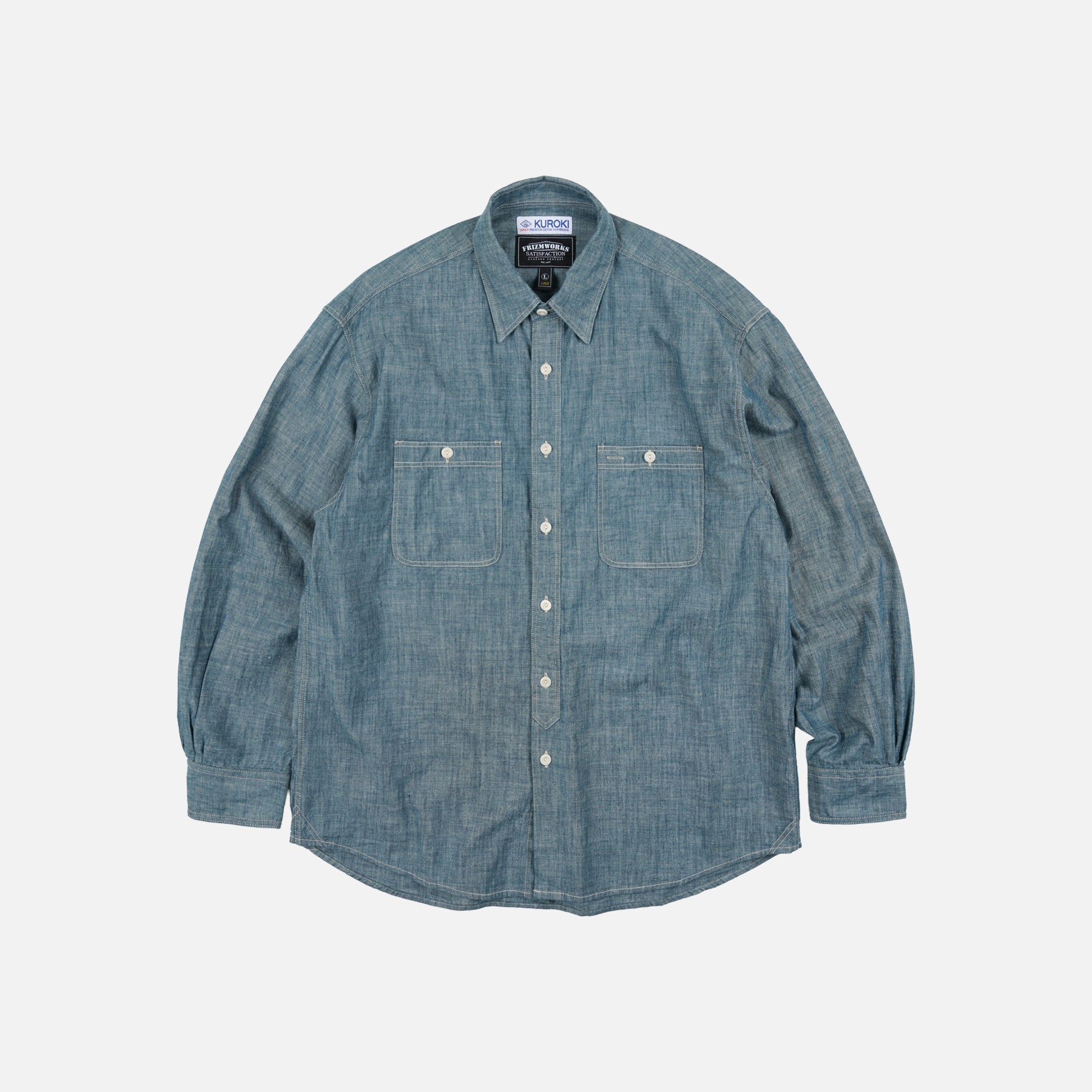 KUROKI CHAMBRAY WORK SHIRT - WASHED BLUE - THE GREAT DIVIDE