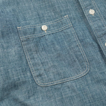 Load image into Gallery viewer, KUROKI CHAMBRAY WORK SHIRT - WASHED BLUE
