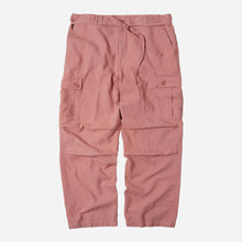Load image into Gallery viewer, LINEN CARGO PARACHUTE PANTS - INDIAN PINK
