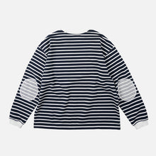 Load image into Gallery viewer, LOOP PATCH L/S T-SHIRT - STRIPE NAVY
