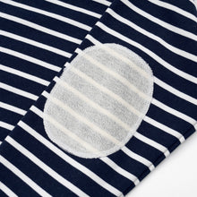 Load image into Gallery viewer, LOOP PATCH L/S T-SHIRT - STRIPE NAVY
