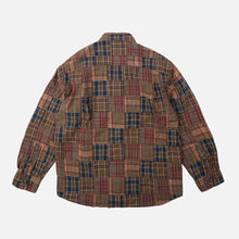 Load image into Gallery viewer, MADRAS PATCHWORK RELAXED SHIRT - BROWNIE
