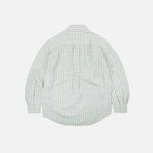 Load image into Gallery viewer, MELANGE CHECK WORK SHIRT - PALE GREEN
