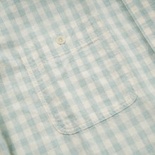 Load image into Gallery viewer, MELANGE CHECK WORK SHIRT - PALE GREEN
