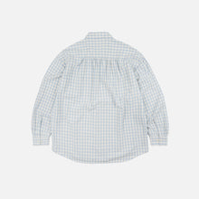 Load image into Gallery viewer, MELANGE CHECK WORK SHIRT - SKY BLUE
