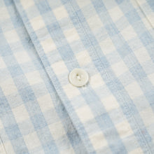 Load image into Gallery viewer, MELANGE CHECK WORK SHIRT - SKY BLUE
