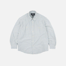Load image into Gallery viewer, MELANGE CHECK WORK SHIRT - SKY BLUE
