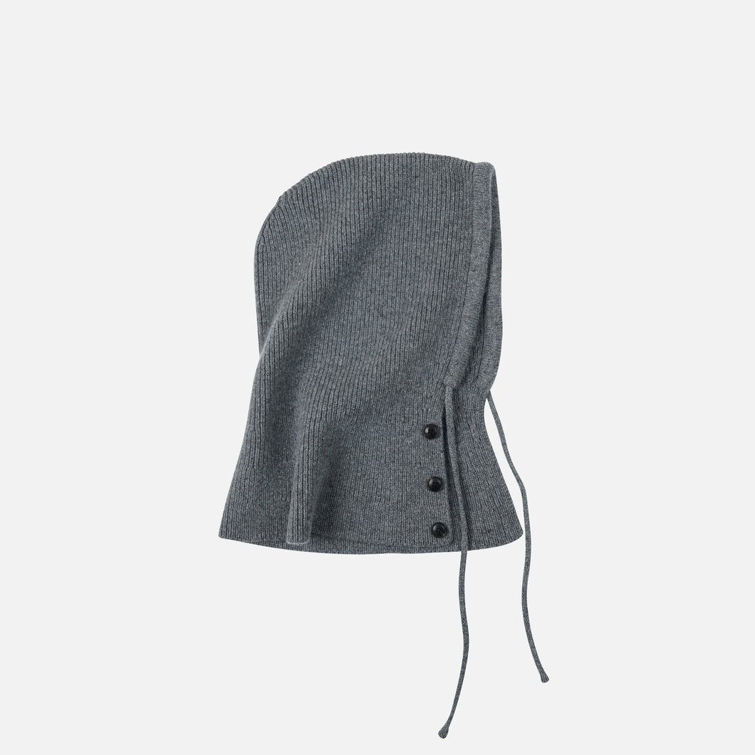 MERINO WOOL BALACLAVA - GREY