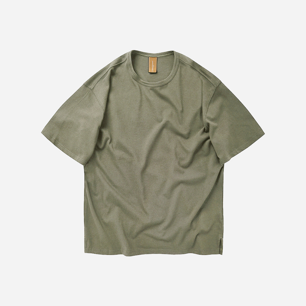OG DOUBLE RIB OVERSIZED TEE - MUD