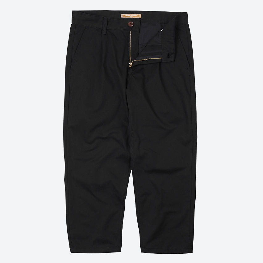 OG HAWORTH ONE TUCK PANTS - BLACK