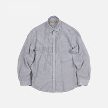 Load image into Gallery viewer, OG STRIPE SEERSUCKER SHIRT - BLACK
