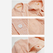 Load image into Gallery viewer, OG STRIPE SEERSUCKER SHIRT - ORANGE
