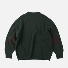 Load image into Gallery viewer, PATCH ROUND PULLOVER KNIT - FOREST GREEN
