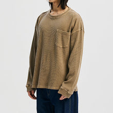 Load image into Gallery viewer, PIGMENT DYEING WAFFLE LS T-SHIRT - TAN
