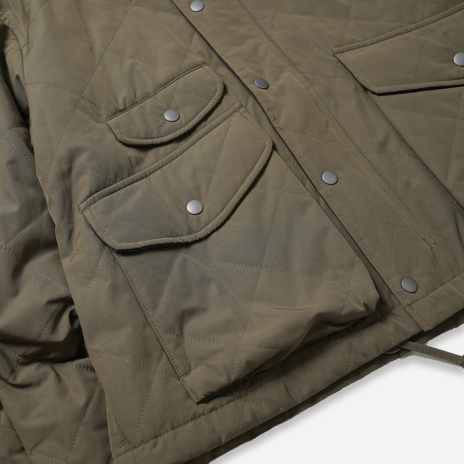 QUILTED HERITAGE HUNTING JACKET - OLIVE - THE GREAT DIVIDE