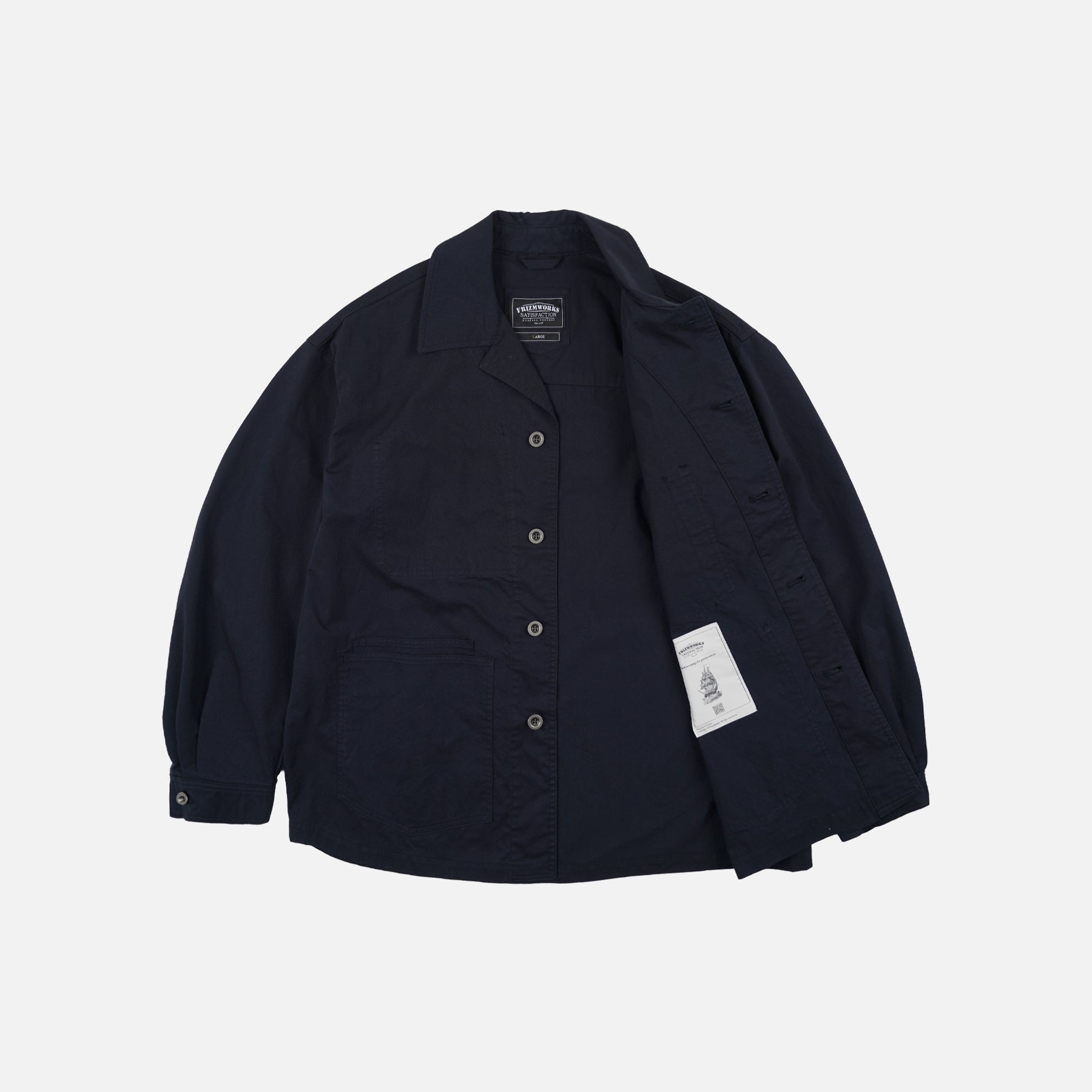 RELAXED COVERALL JACKET - DARK NAVY - THE GREAT DIVIDE – Frizmworks