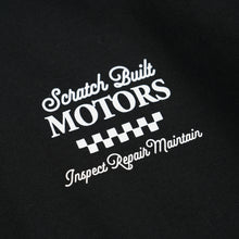 Load image into Gallery viewer, SCRATCH BUILT MOTORS HALF T-SHIRT - BLACK
