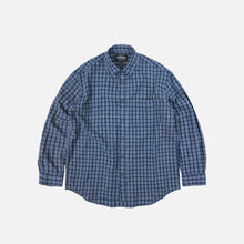 Load image into Gallery viewer, SEERSUCKER CHECKED SHIRT - BLUE
