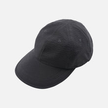 Load image into Gallery viewer, SEERSUCKER FEATHER CAP - CHARCOAL

