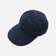 Load image into Gallery viewer, SEERSUCKER FEATHER CAP - NAVY
