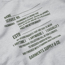 Load image into Gallery viewer, SERVICE LABEL SWEATSHIRT - WHITE MELANGE
