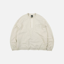 Load image into Gallery viewer, SLUB HENLEY L/S T-SHIRT - KHAKI BEIGE

