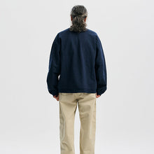 Load image into Gallery viewer, SLUB HENLEY L/S T-SHIRT - NAVY

